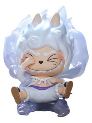 Pop Mart One Piece The Monsters Labubu 'Monkey.D.Luffy Gear 5' Secret Edition PPMT-2502-0023-MDL5