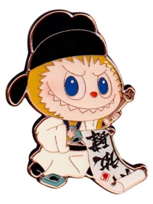 Pop Mart The Monsters Labubu Let's Have Fun Together Badge 'Practicing Calligraphy' PPMT-2408-0061-PC